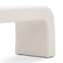 Cream Harper 160cm Boucle Bench
